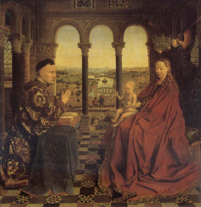 Jan Van Eyck Madonna of chancellor Rolin china oil painting image